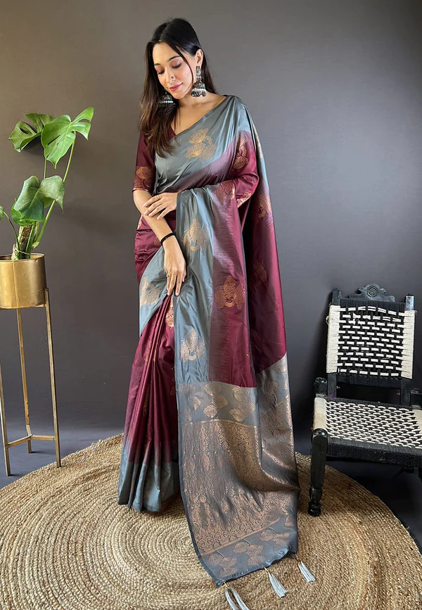 Women's Designer Party Wear Soft Silk Paithani